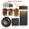201PCS Black Gold Birthday Party Supplies Disposable Dinnerware Set for 25 Guests Plates Cups Napkins Cutlery Tablecloth